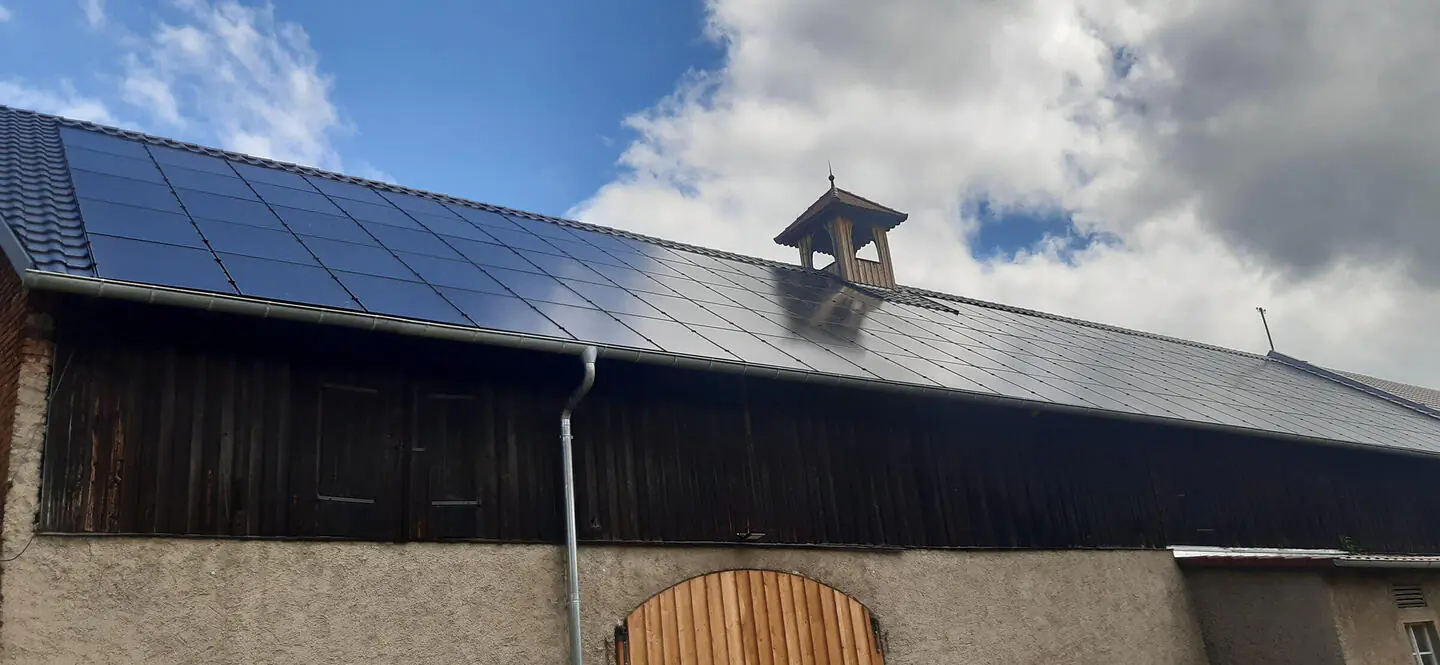 Anschluss PV Anlage für Scheune in Wurschen